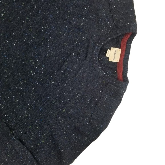 GH Bass Crewneck Sweater Mens L Acrylic Wool Grandpa Pullover Lightweight Blue - Picture 16 of 16